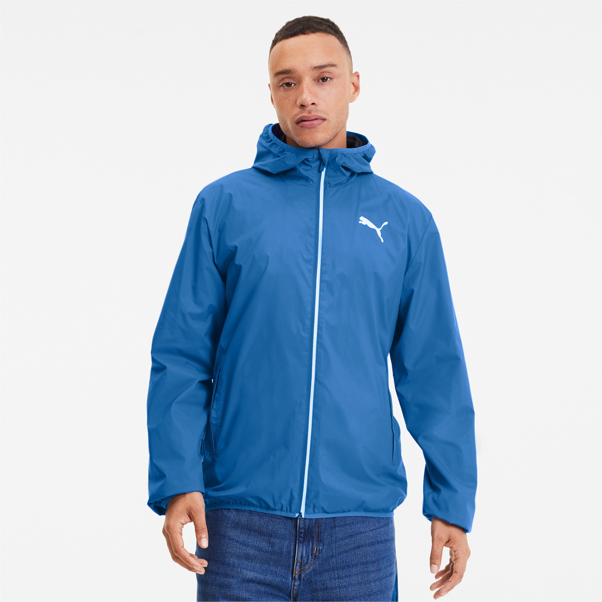 puma essentials solid windbreaker