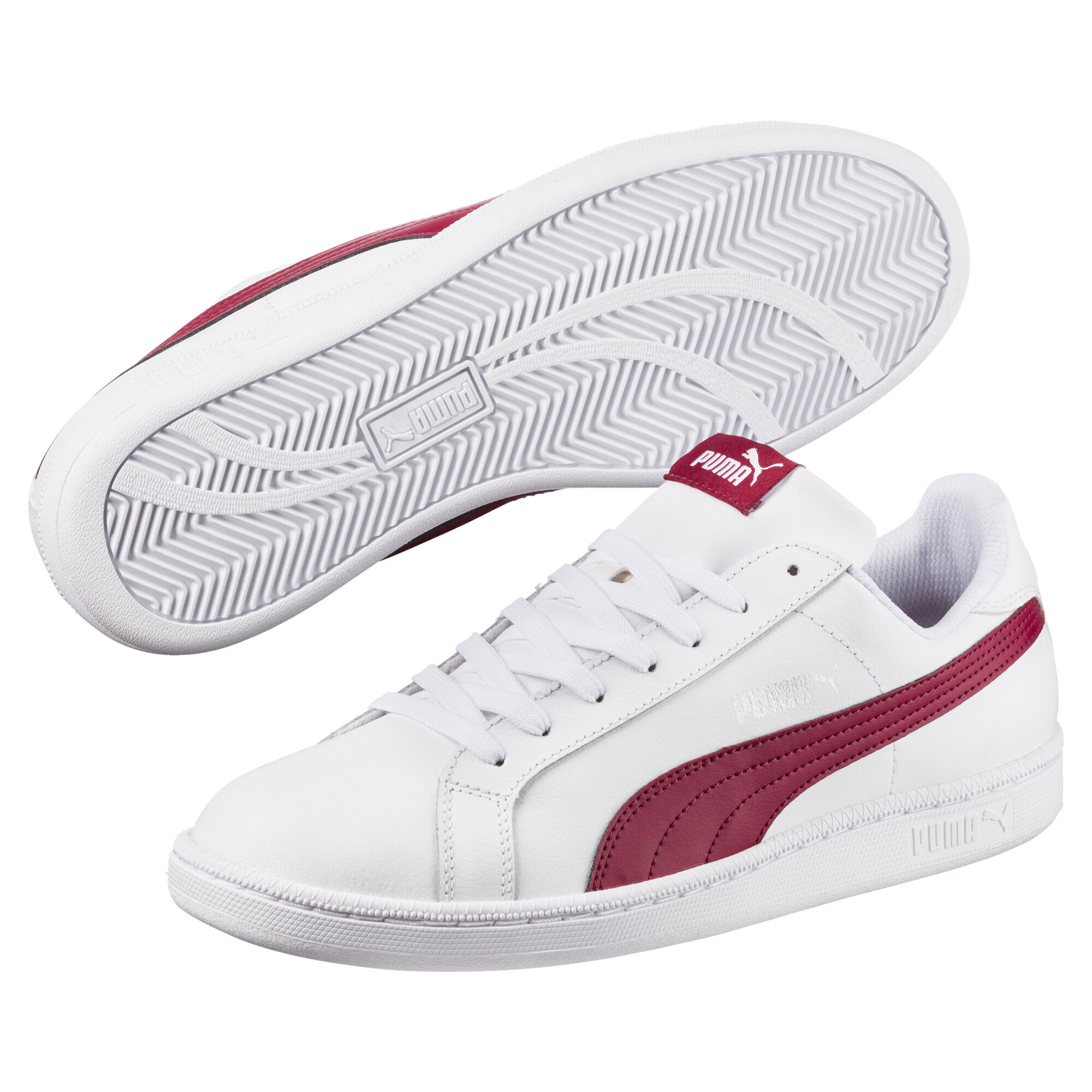 Puma smash best sale l white