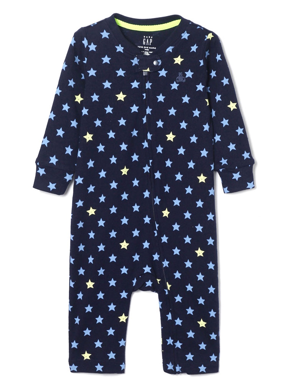 嬰兒裝|趣味星星印花包屁衣-海軍藍色