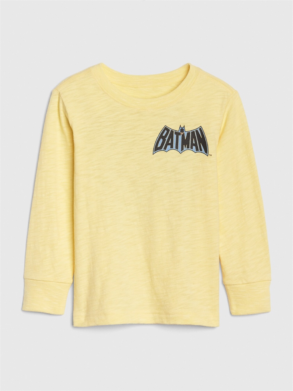 男幼童裝|Gap x DC™正義聯盟聯名 蝙蝠俠印花長袖T恤-抽象星圖