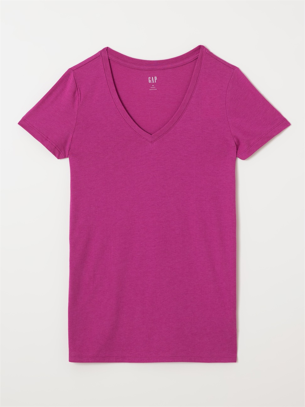女裝|活力亮色棉質短袖T恤-新紫紅