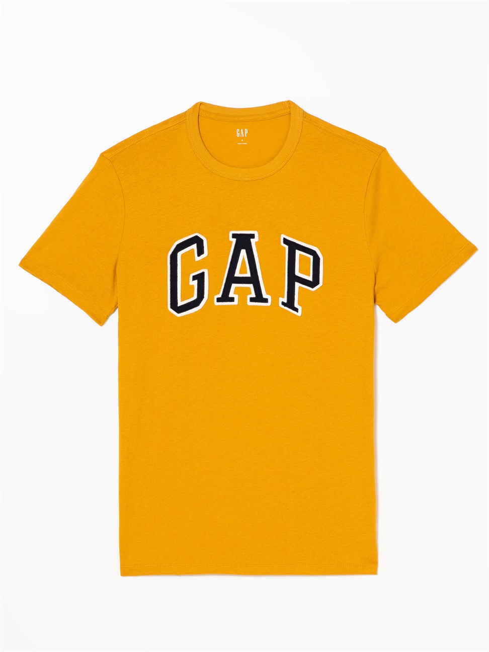 男裝|Logo圓領短袖T恤-橙黃色