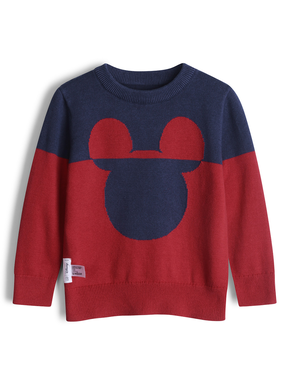 男幼童裝|Gap x Disney迪士尼聯名 米奇毛衣-熱情紅
