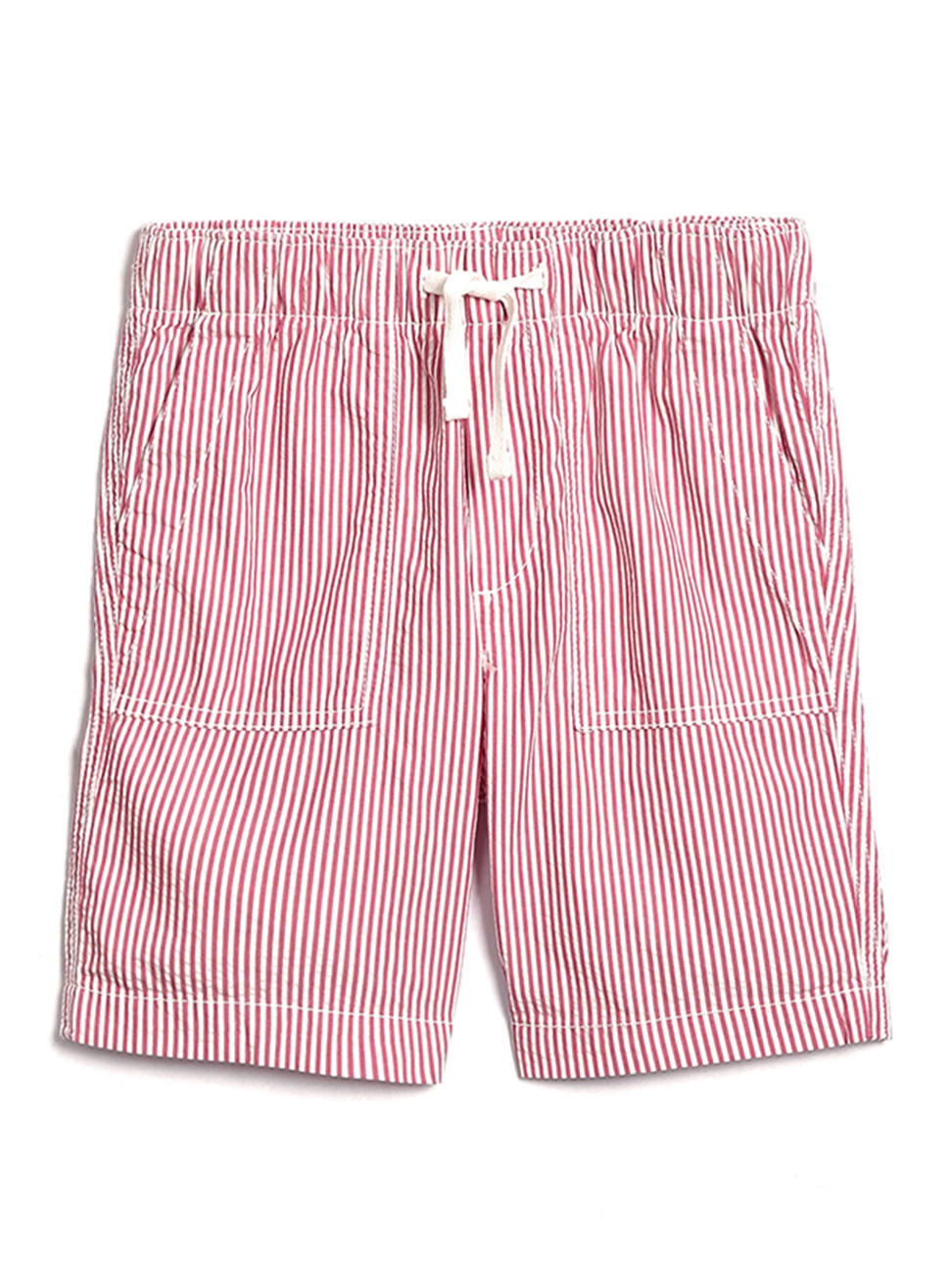 男童裝|條紋短褲-桃色條紋