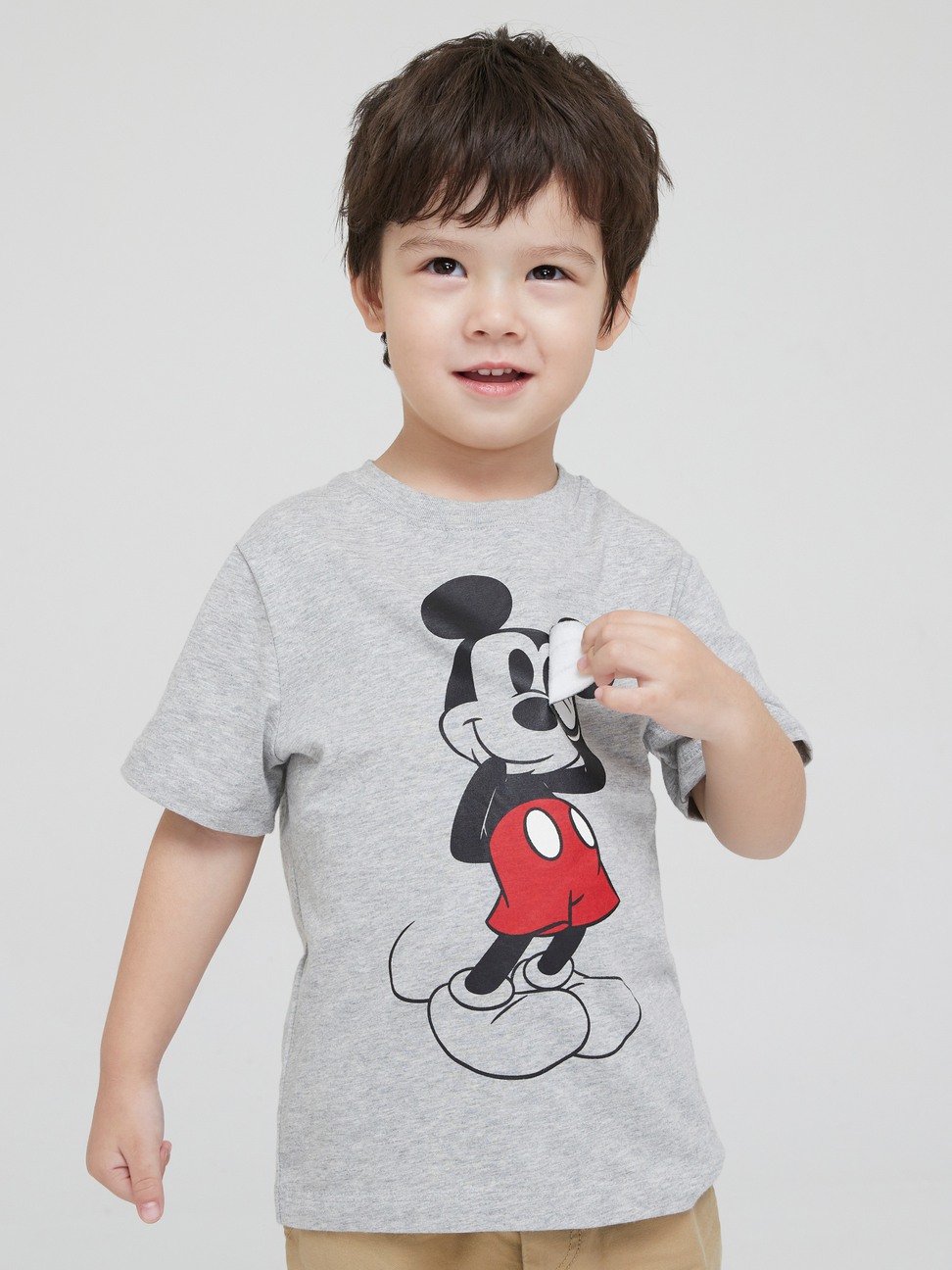 幼童裝|Gap x Disney 迪士尼系列米奇棉質圓領短袖T恤 男女同款