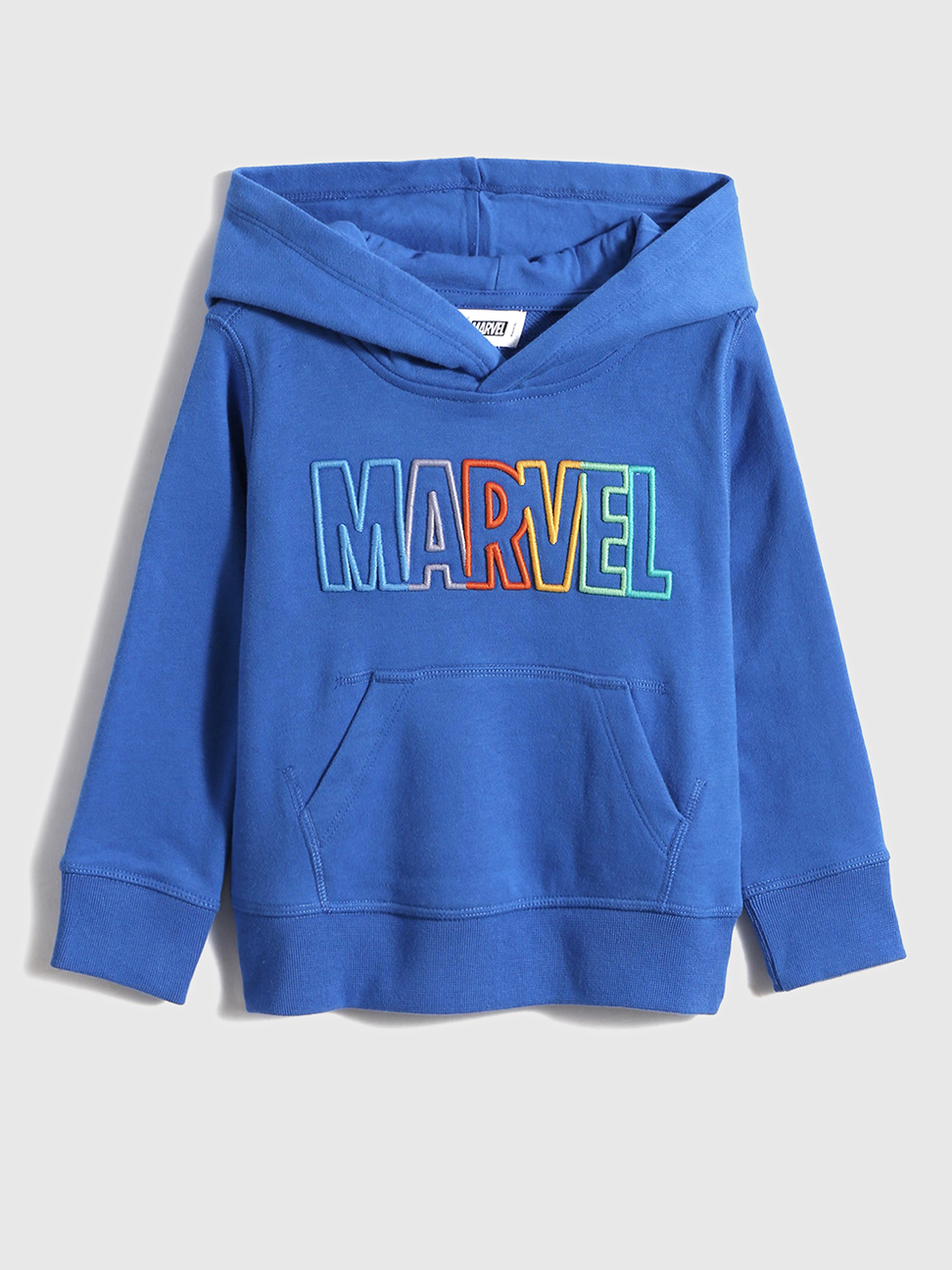 男幼童裝|Gap x Marvel漫威聯名 帽T-藍色