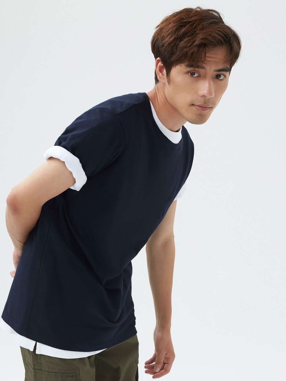男裝|短袖T恤-海軍藍