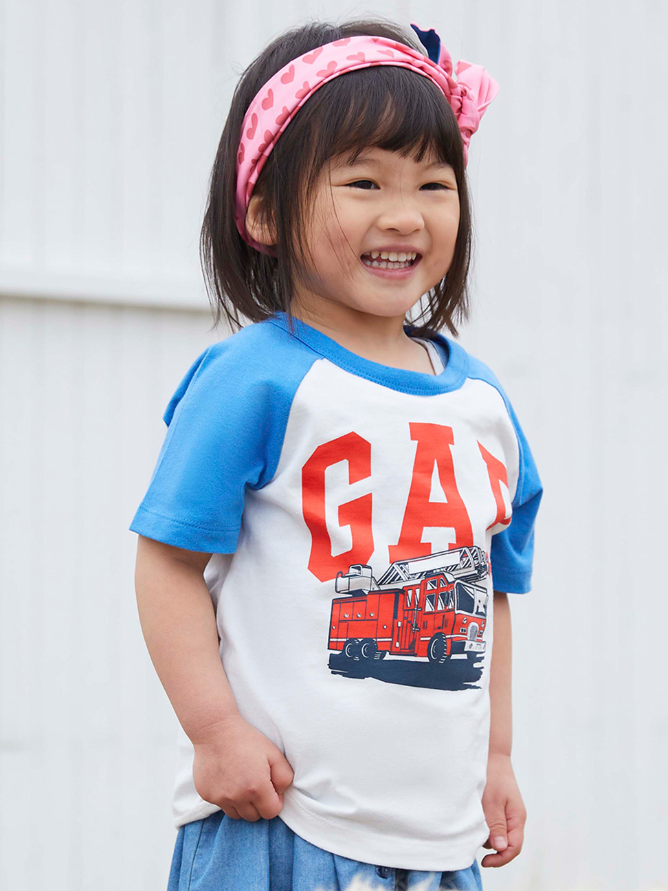 幼童裝|Logo純棉趣味印花短袖T恤 布萊納系列-白色