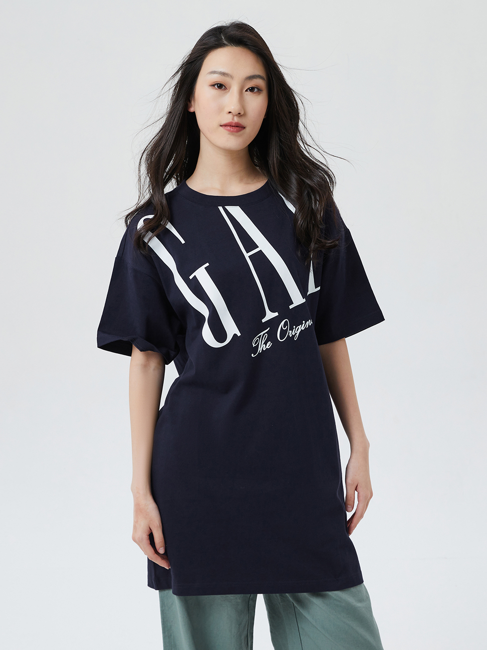 女裝|Logo純棉T恤式短袖洋裝