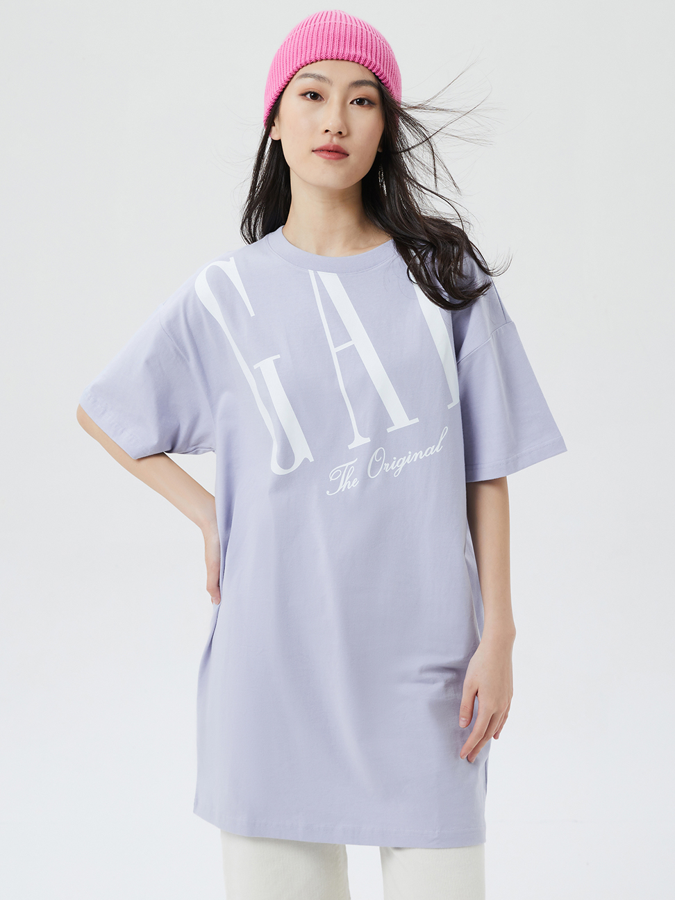 女裝|Logo純棉T恤式短袖洋裝