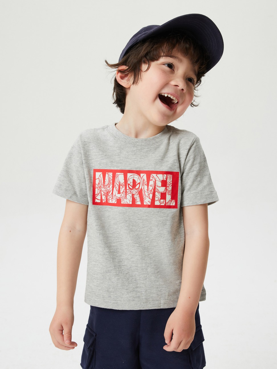 男幼童|Gap x Marvel 漫威系列純棉短袖T恤