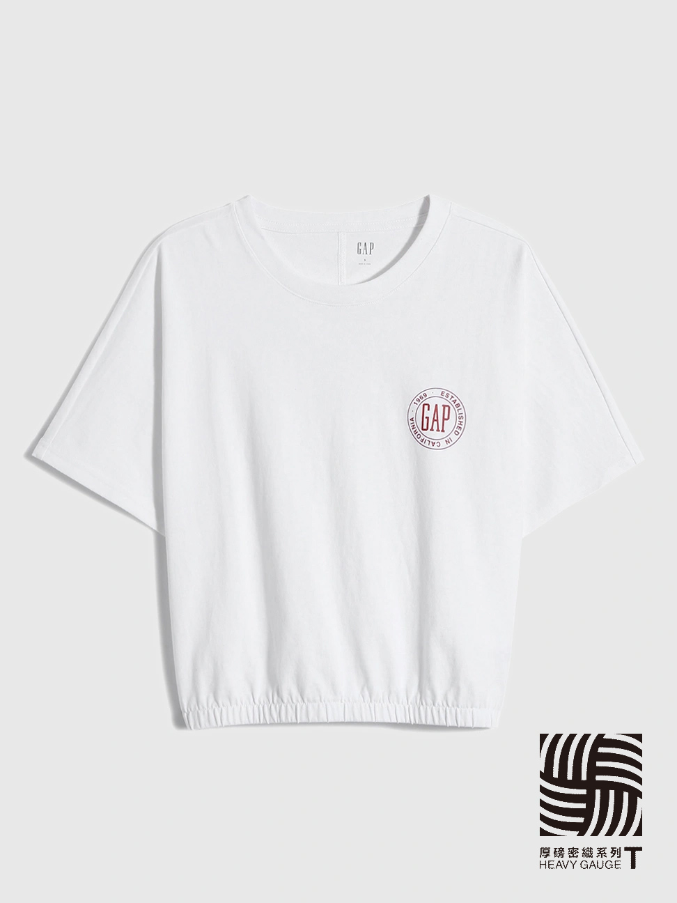 女裝|厚磅密織水洗棉系列 Logo純棉短袖T恤