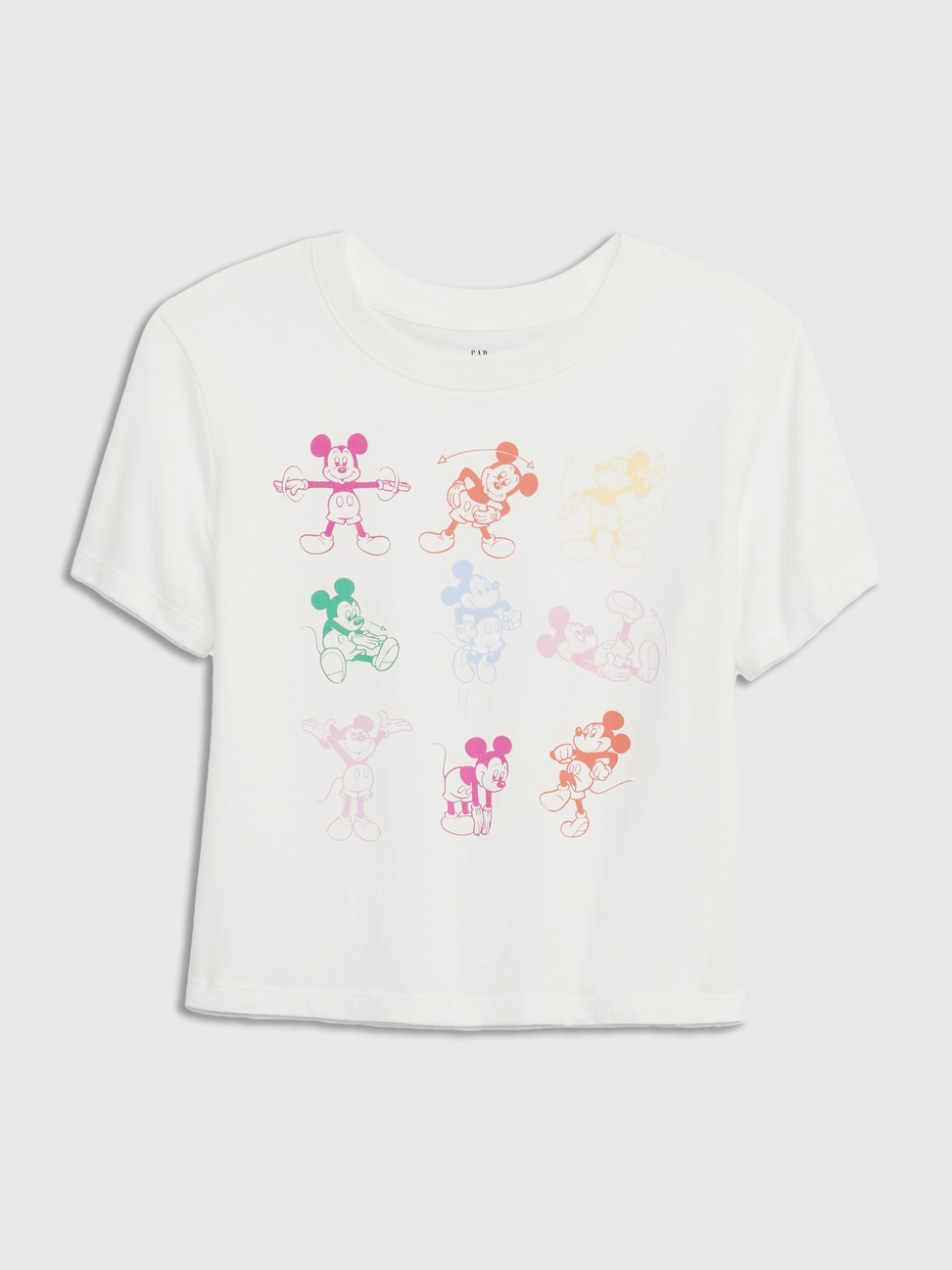 女童裝|Gap x Disney迪士尼聯名  可愛印花短袖T恤-白色
