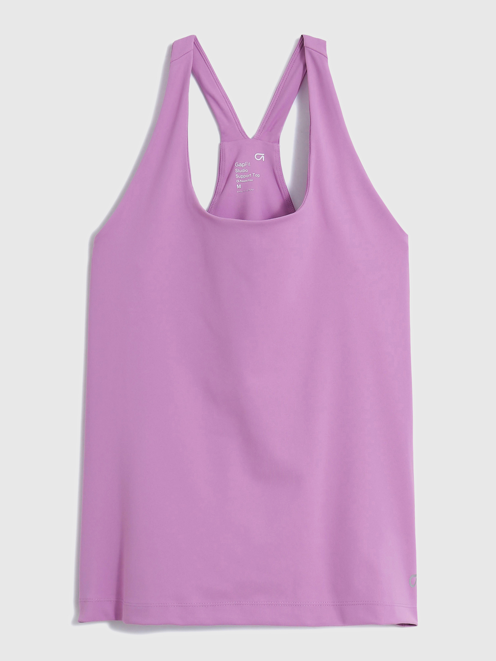 女裝|素色緊身透氣運動背心 Gap Fit運動系列-紫色