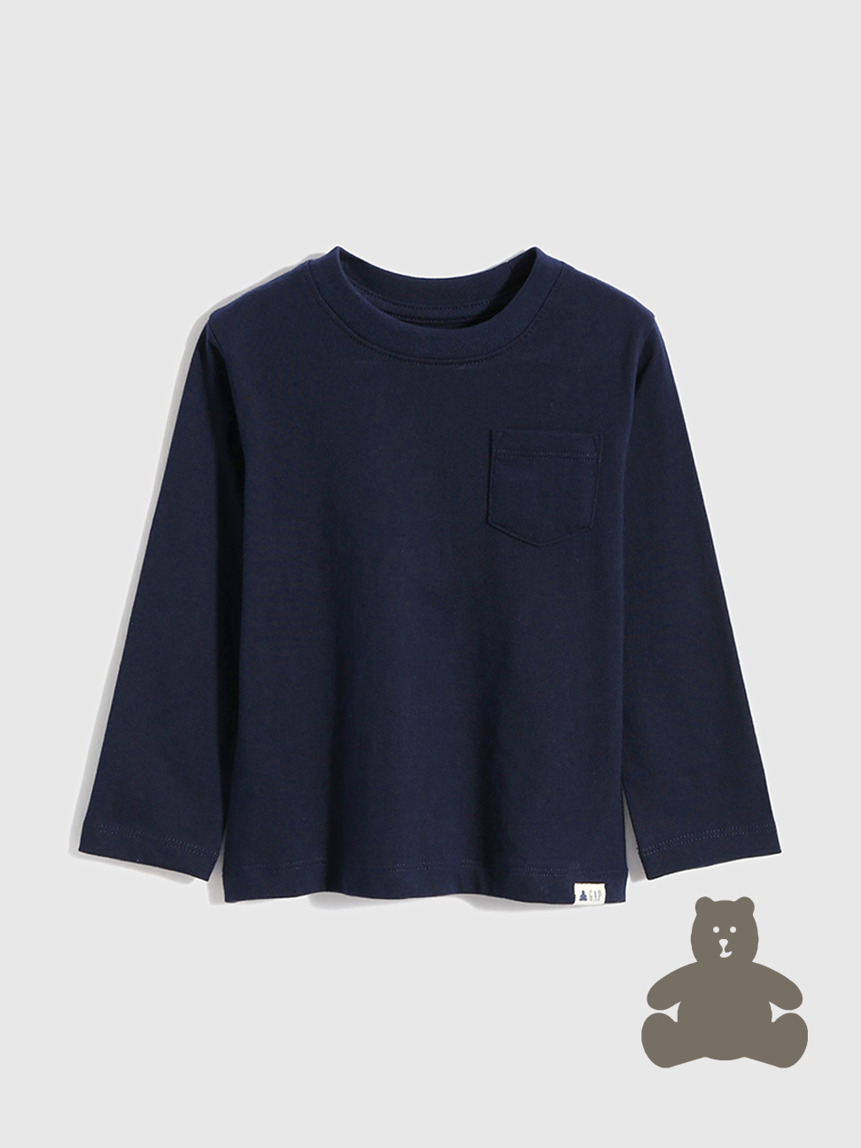 男幼童|純棉長袖T恤 布萊納系列-藏青色