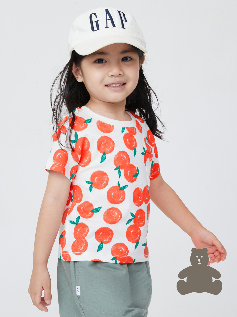 女幼童|布萊納系列 柔軟印花圓領短袖T恤