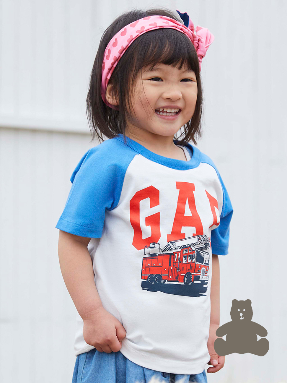 幼童裝|布萊納系列 Logo純棉趣味印花短袖T恤 男女同款