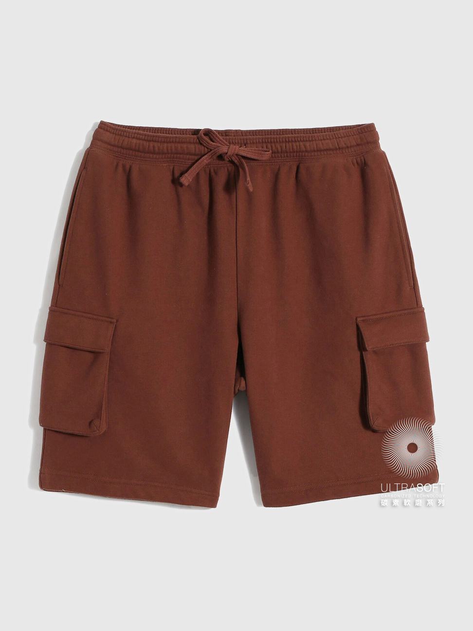 男女同款|碳素軟磨法式圈織系列 工裝舒適休閒短褲