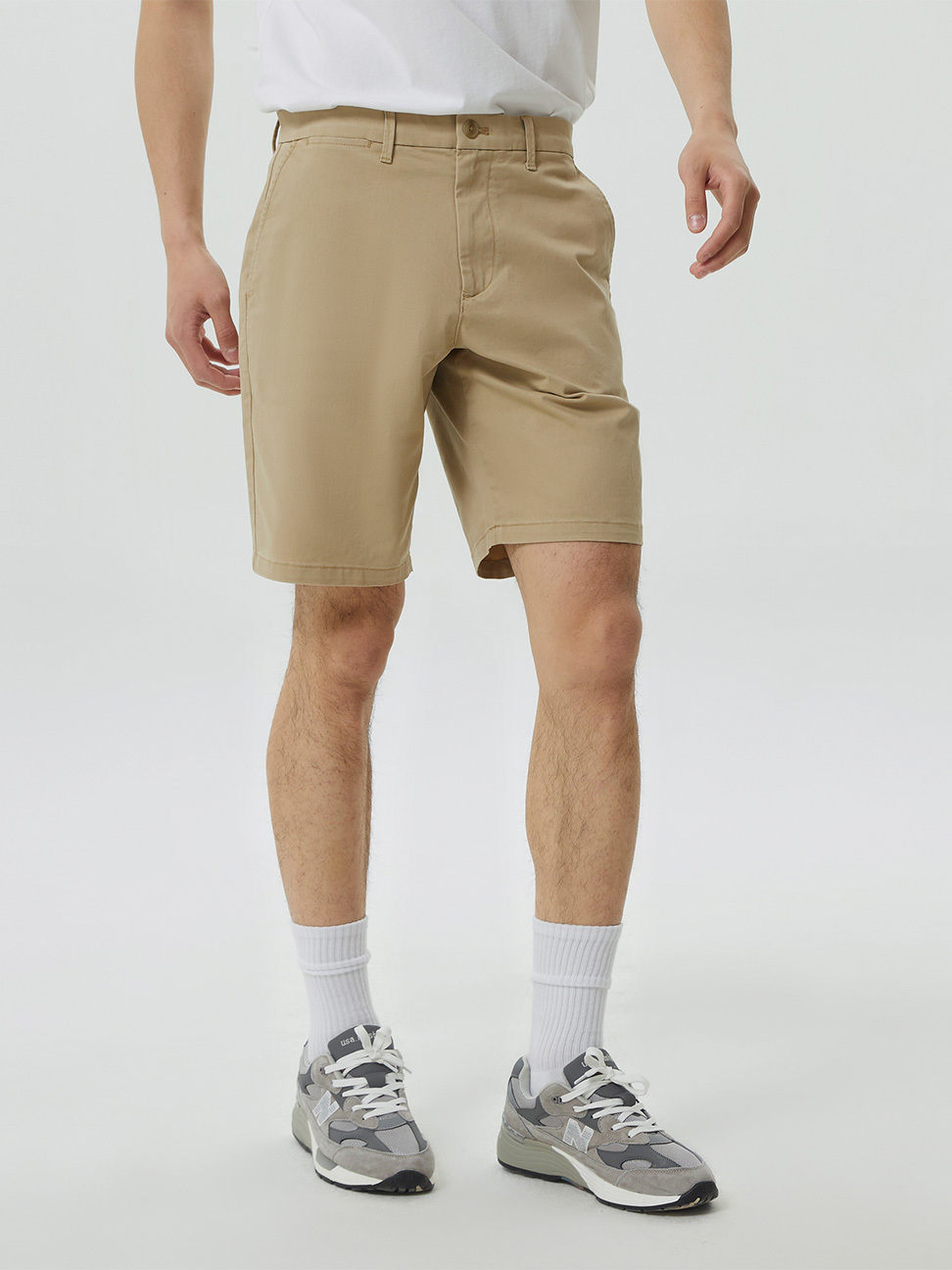 男裝|卡其短褲-經典卡其