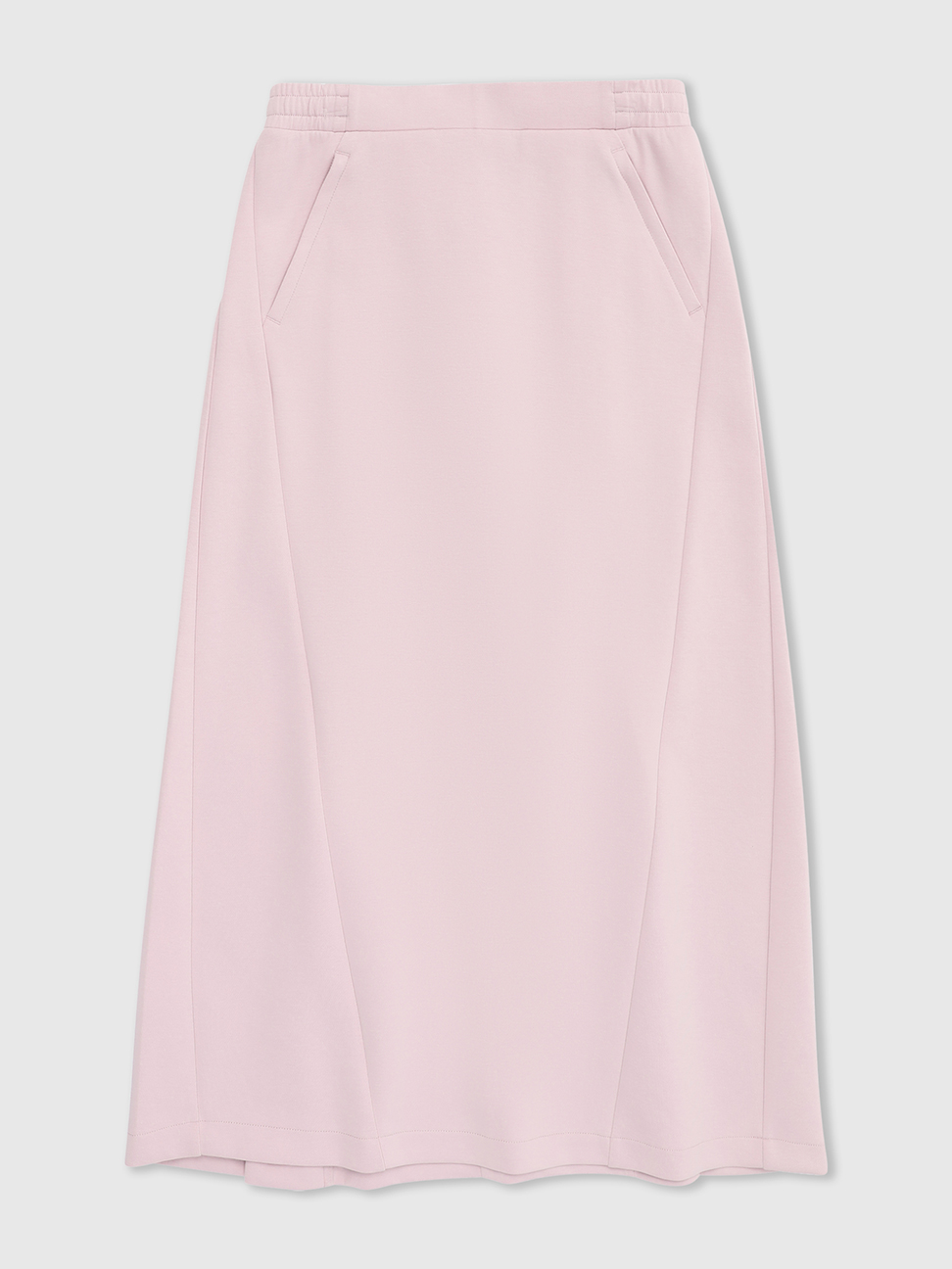女裝|A字鬆緊長裙 空氣三明治系列-淺粉色