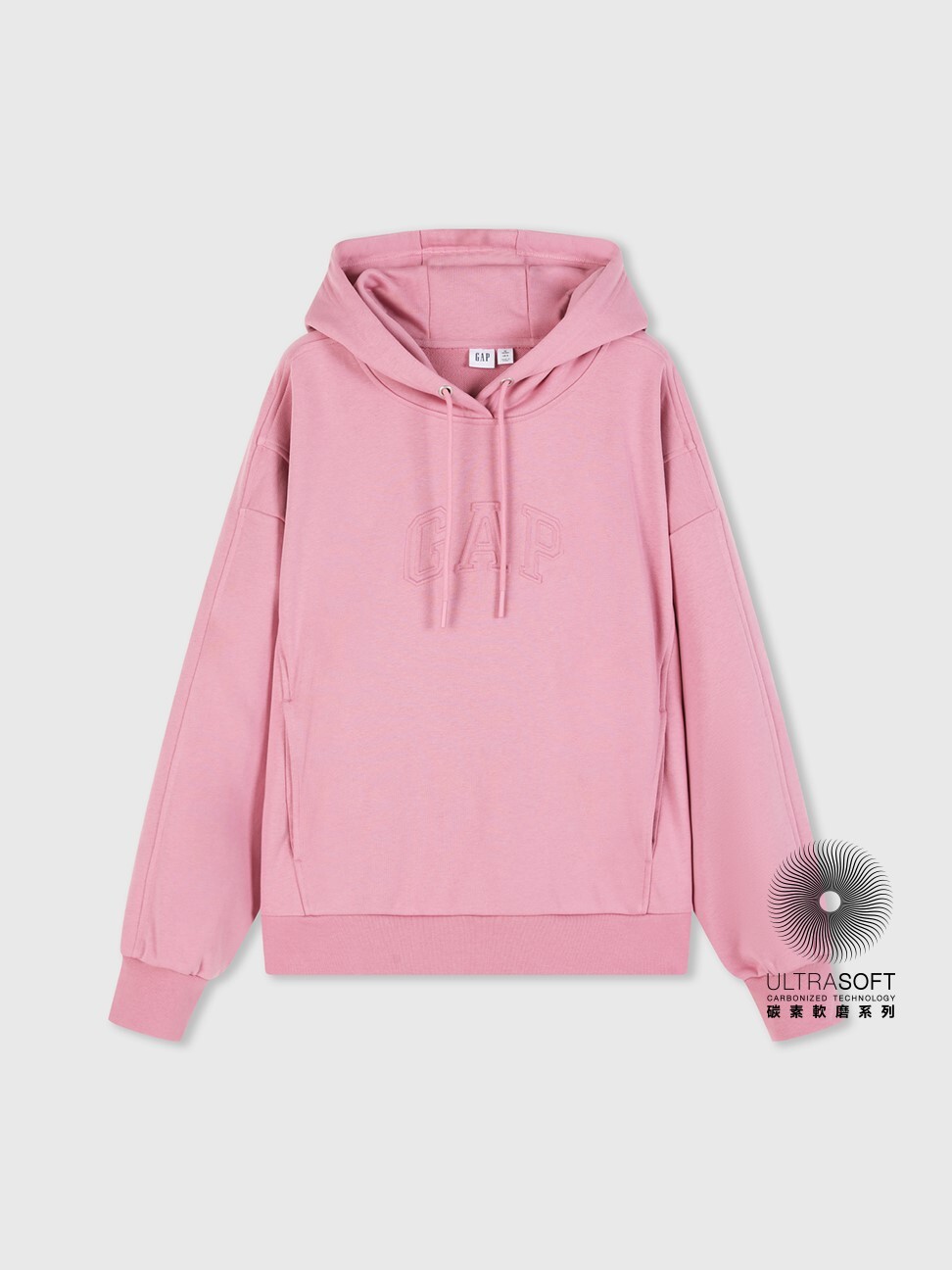 女裝|Logo帽T-粉紅色