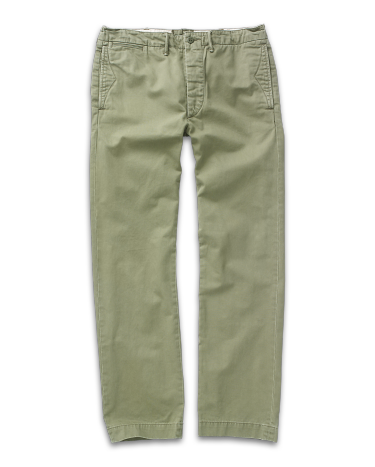RALPH LAUREN RRL Chino Officer's Trouser in Black | endource