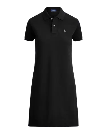 可愛い【POLO RALPH LAUREN】COTTON MESH POLO DRESS 関/送込み Cotton Mesh Polo Dress in Black | Ralph Lauren® HK