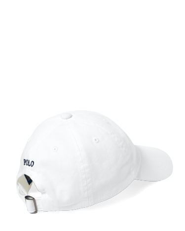 The Iconic Cotton Chino Ball Cap 白 The Iconic Cotton Chino Ball Cap in White | Ralph Lauren® HK