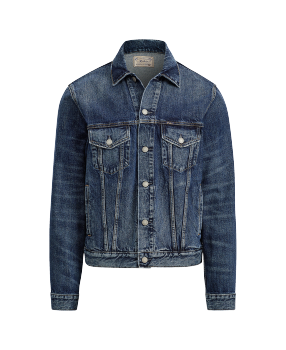 The Bayport Indigo-Dyed Denim Jacket in Blue | Ralph Lauren® HK The Bayport Indigo-Dyed Denim Jacket in Blue | Ralph Lauren® HK