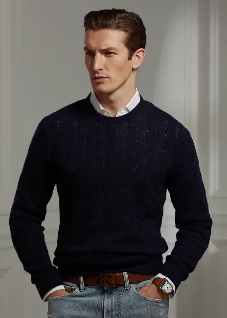 Ralph Lauren Cable-Knit Cashmere Sweater