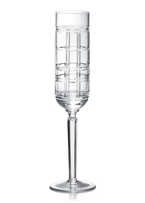 Ralph Lauren Hudson Plaid Champagne Flute