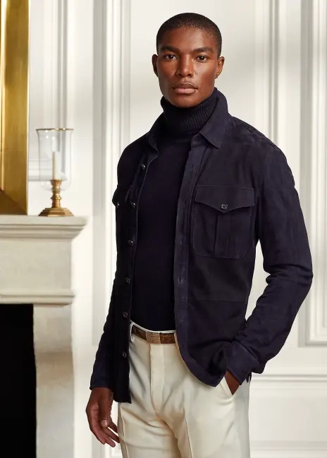 Ralph Lauren Suede Overshirt