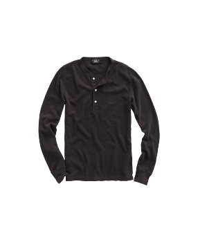 Waffle-Knit Henley Shirt in White | Ralph Lauren® HK