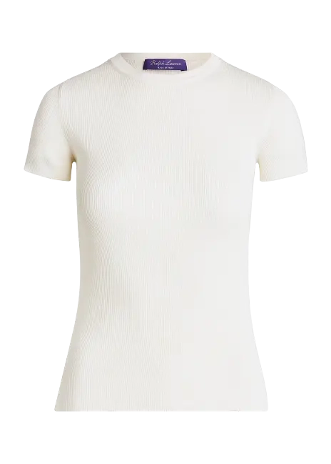 Ralph Lauren Silk Short-Sleeve Sweater