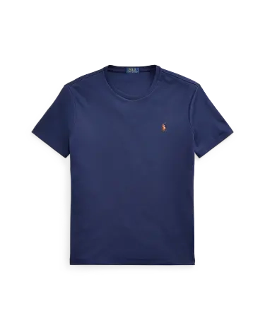 ★POLO RALPH LAUREN★ Custom Slim Soft Cotton Tee Navy MNPOT Custom Slim Fit Soft Cotton Polo Shirt | Ralph Lauren