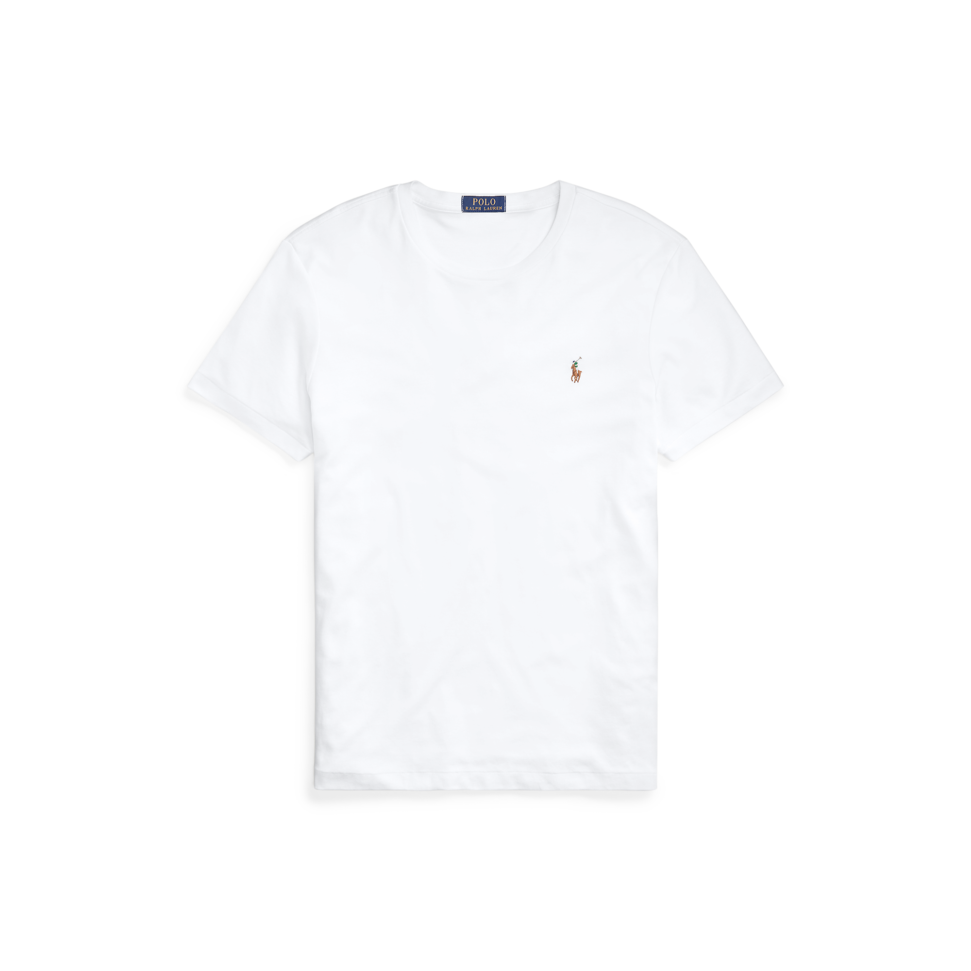 ★POLO RALPH LAUREN★ Custom Slim Soft Cotton Tee White MNPO Custom Slim Fit Soft Cotton T-Shirt in White | Ralph Lauren® HK