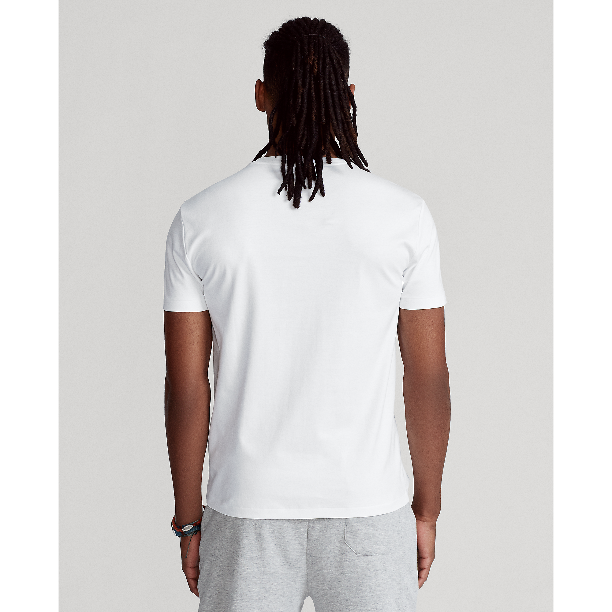 ★POLO RALPH LAUREN★ Custom Slim Soft Cotton Tee White MNPO Custom Slim Fit Soft Cotton Polo Shirt | Ralph Lauren
