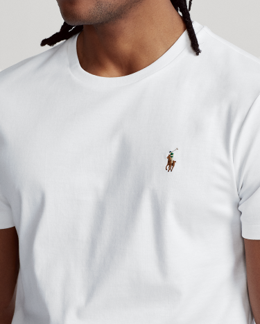 ★POLO RALPH LAUREN★ Custom Slim Soft Cotton Tee White MNPO Custom Slim Fit Soft Cotton Polo Shirt | Ralph Lauren