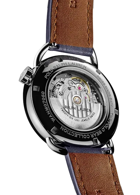Ralph Lauren 42 MM Sitting Polo Bear Steel Blue Dial