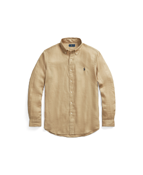 Classic Fit Garment-Dyed Oxford Shirt in Grey | Ralph Lauren® HK