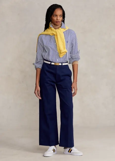 Ralph Lauren Chino Wide-Leg Pant