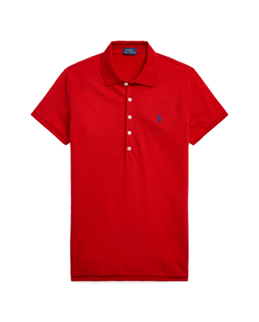 Slim Fit Stretch Polo Shirt in Red | Ralph Lauren® HK
