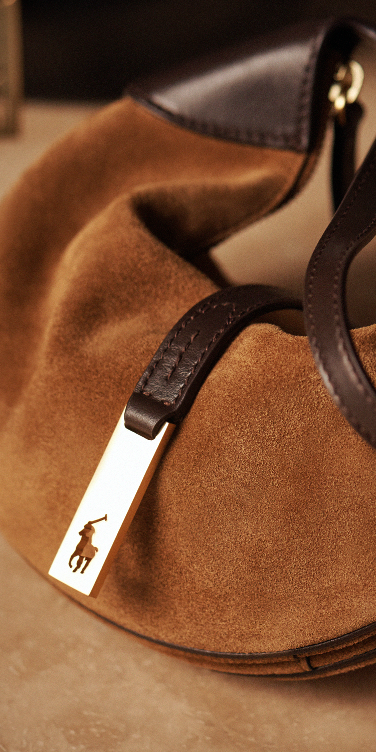 Polo ID Leather Fold-Over Card Case in Tan | Ralph Lauren® HK