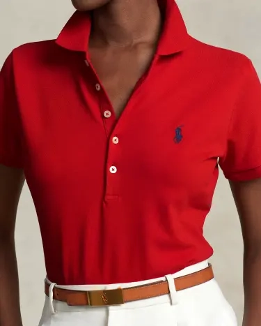 新品未使用　STRETCH SLIM FIT POLO RALPH LAUREN Slim Fit Stretch Polo Shirt for Women | Ralph Lauren® PE