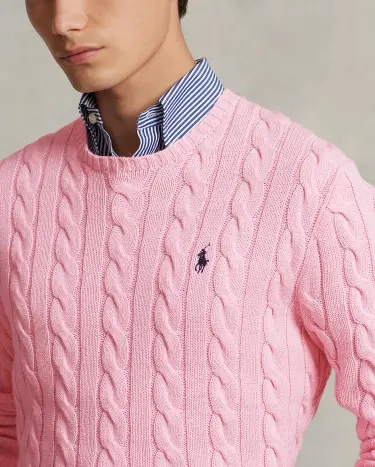 【送料&関税込】Ralph Lauren Pink Cotton Sweater Polo Ralph Lauren women's pima cotton sweater 211891640 Pink