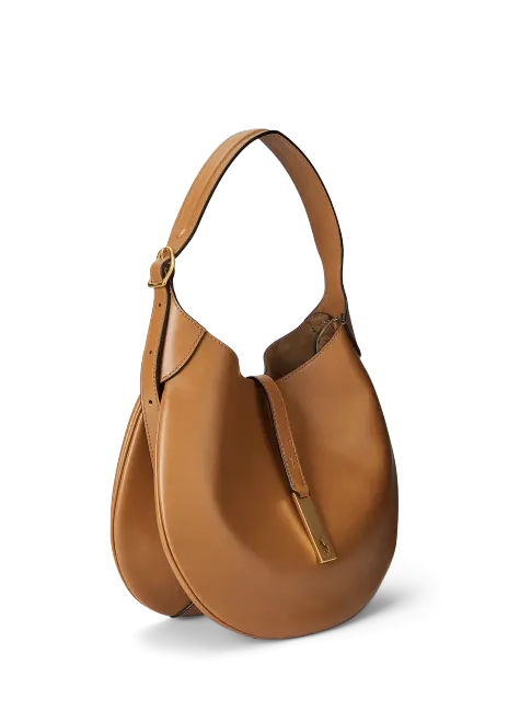 Ralph Lauren Polo ID Medium Leather Shoulder Bag