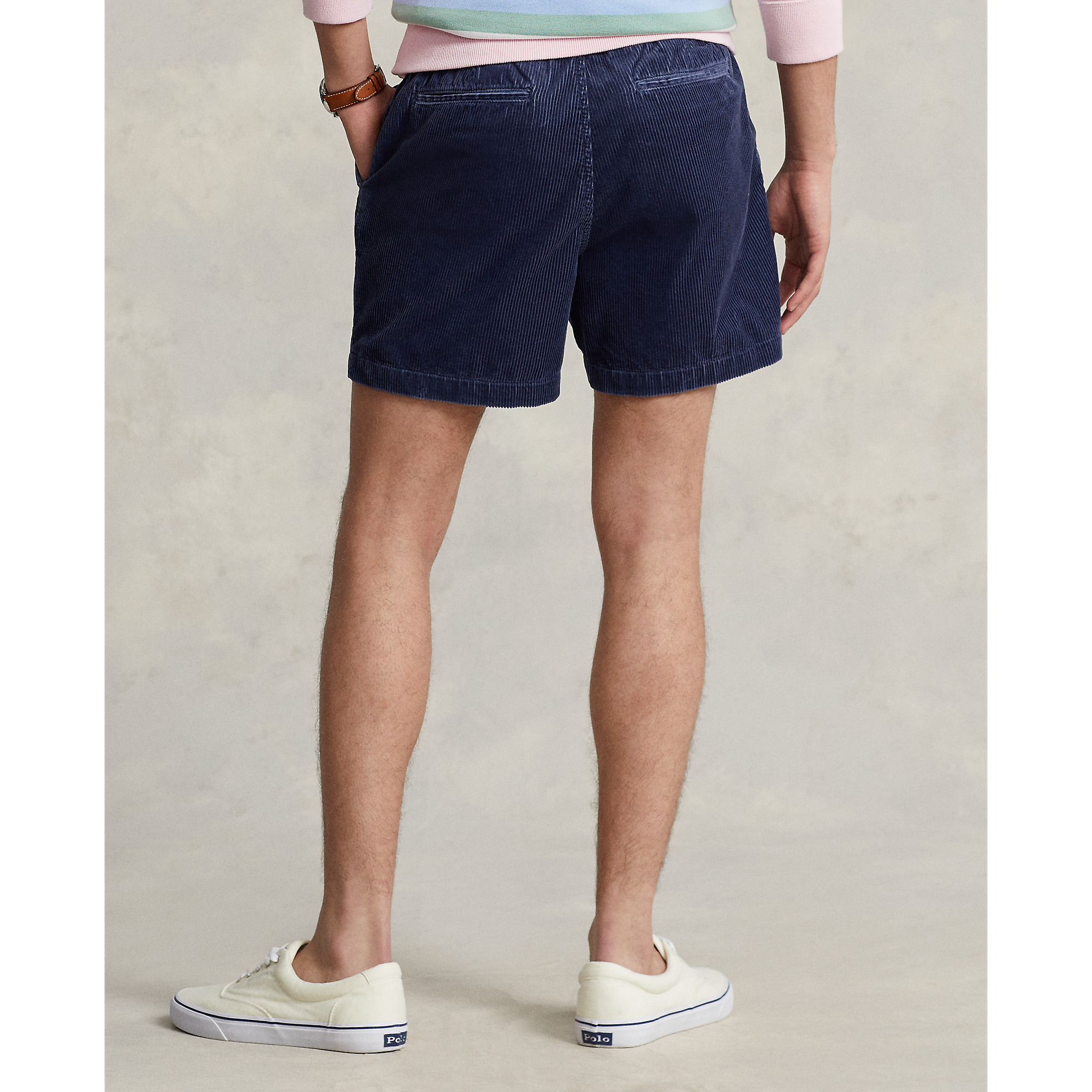 6-Inch Polo Prepster Corduroy Short in Navy | Ralph Lauren® HK