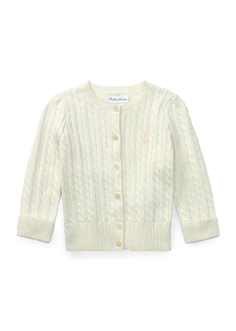 Ralph Lauren Mini-Cable Cotton Cardigan