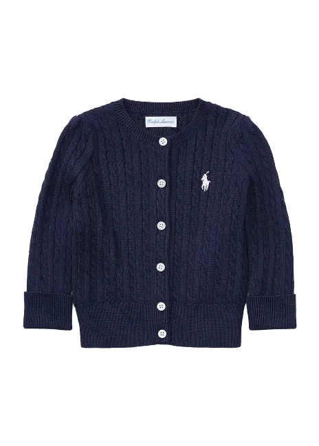 Ralph Lauren Mini-Cable Cotton Cardigan