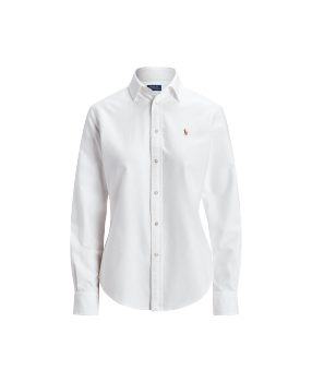売れ筋商品|||ラルフローレン シャツ レディース トップス WIMBLEDON OVERSIZE FIT CREST SHIRT - Button-down blouse - white Polo Ralph Lauren WIMBLEDON OVERSIZE FIT CREST SHIRT